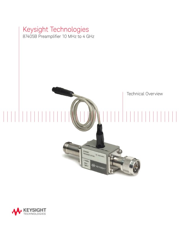 87405B Preamplifier 10 MHz to 4 GHz