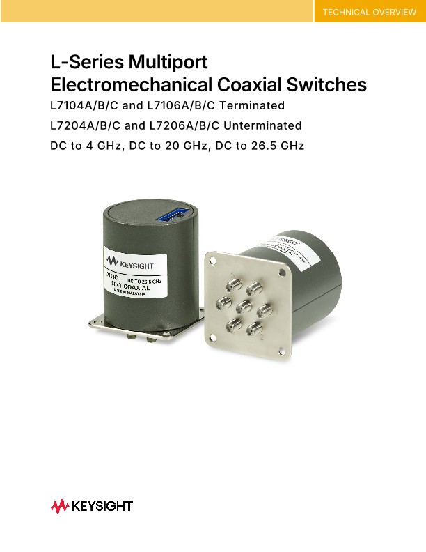 L-Series Multiport Electromechanical Coaxial Switches