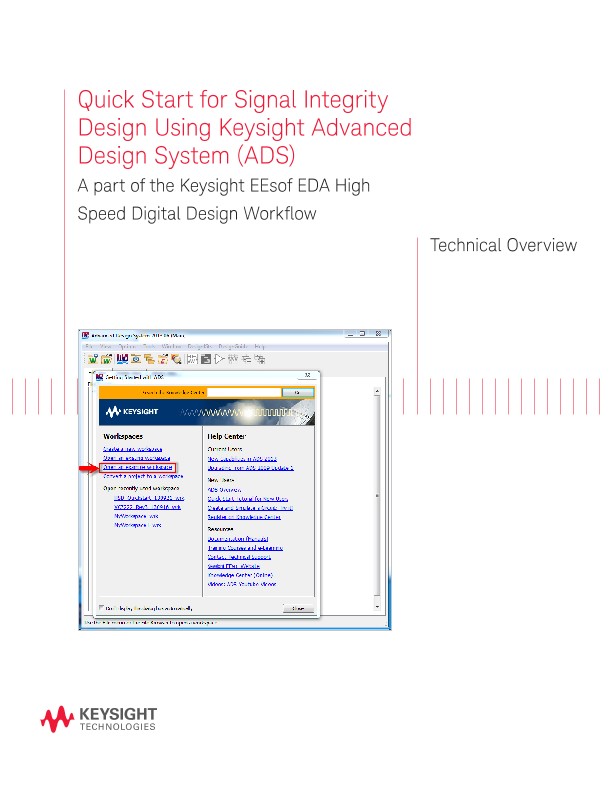 Quick Start for Signal Integrity Design Using Advanced Design System (ADS)