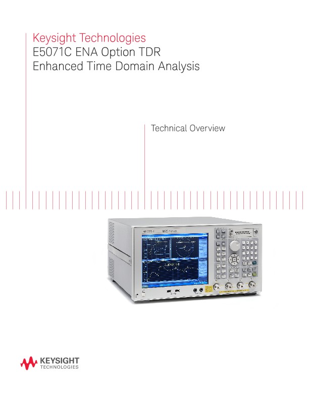E5071C ENA Option TDR Enhanced Time Domain Analysis PDF Asset Page ...