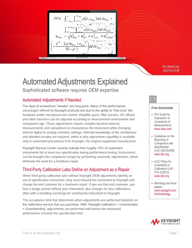 Automated Adjustments 