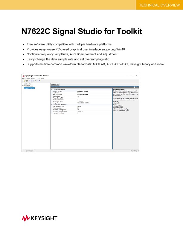N7622C Signal Studio for Toolkit