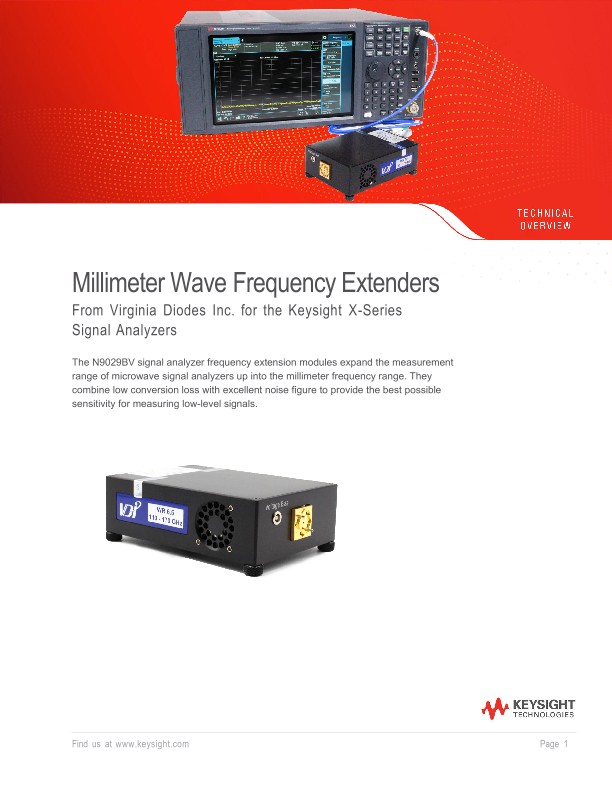 Millimeter Wave Frequency Extenders