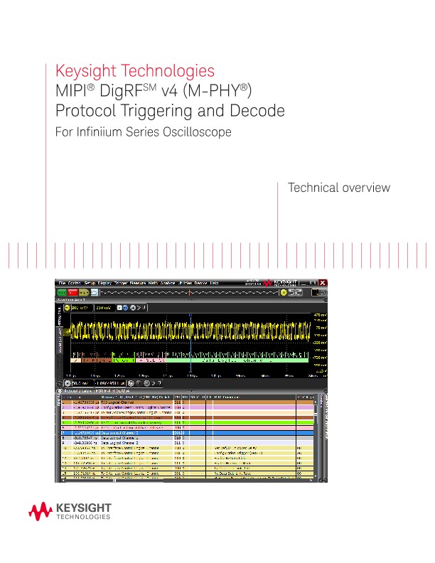 MIPI® DigRFSM v4 (M-PHY®) Protocol Triggering and Decode