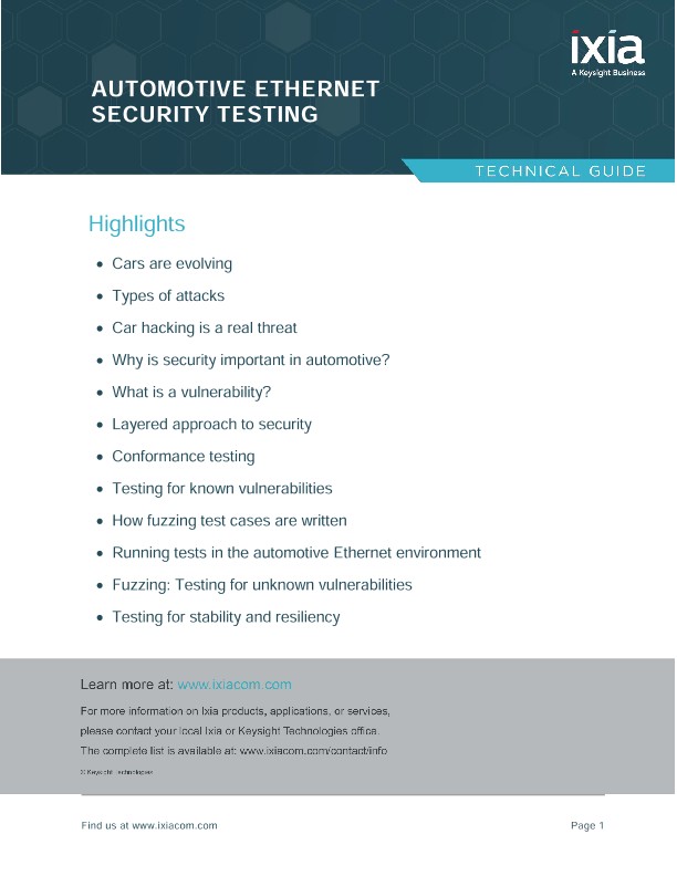 Automotive Ethernet Security Testing