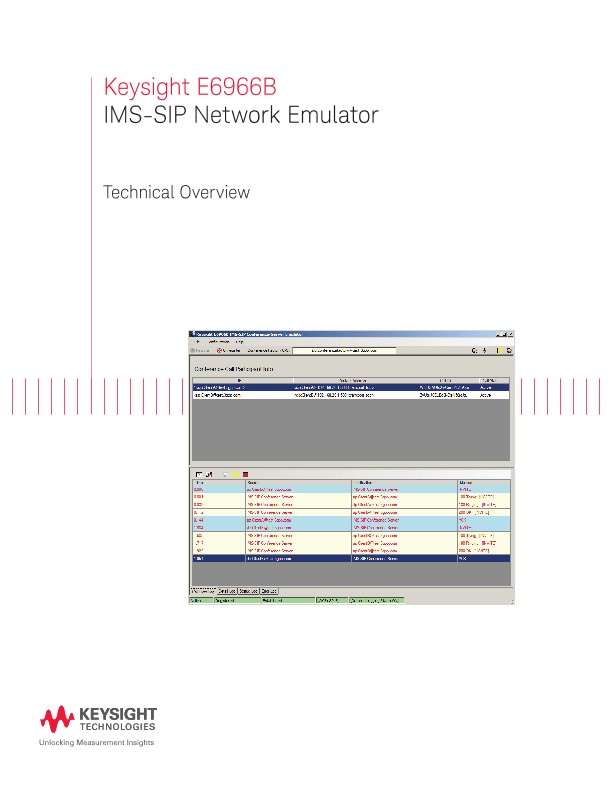 E6966B IMS-SIP Network Emulator