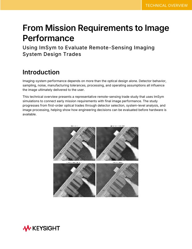 From Mission Requirements to Image Performance