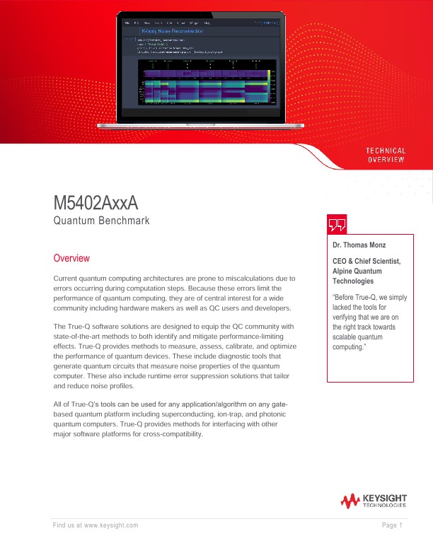 M5402AxxA Quantum Benchmark