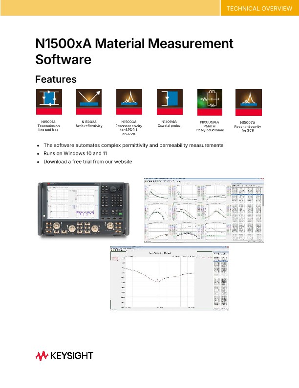 N1500xA Material Measurement Software