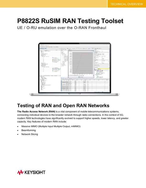 P8822S RuSIM RAN Testing Toolset