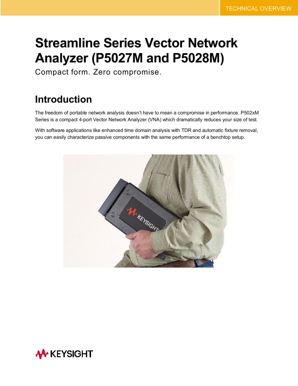 Streamline Series Vector Network Analyzer (P5027M and P5028M)