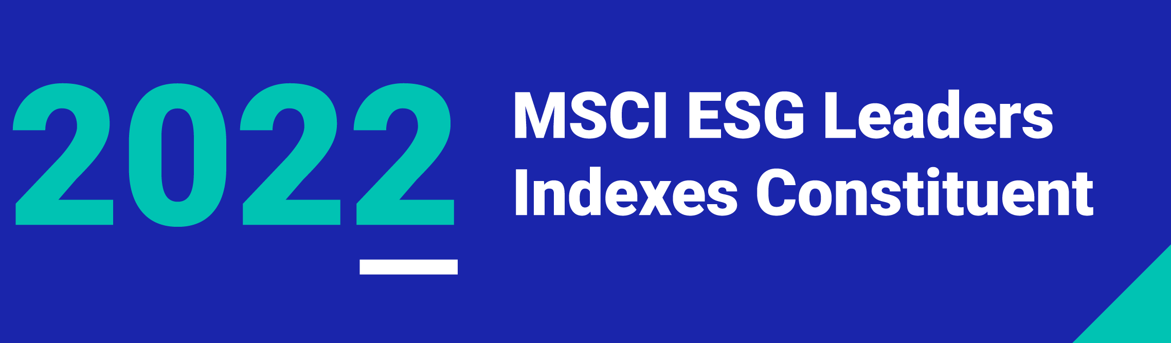2022 MSCI ESG Leaders Indexes Consituent