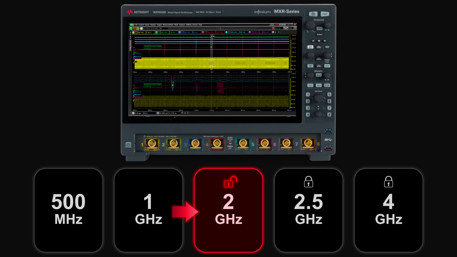 Get more oscilloscope bandwidht at not extra cost