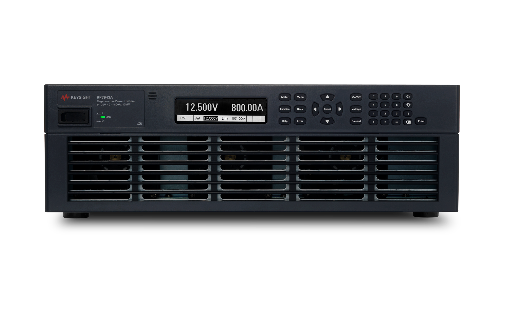NS4级ATE系统直流电源图像，10千瓦，400/480伏交流电，再生型
