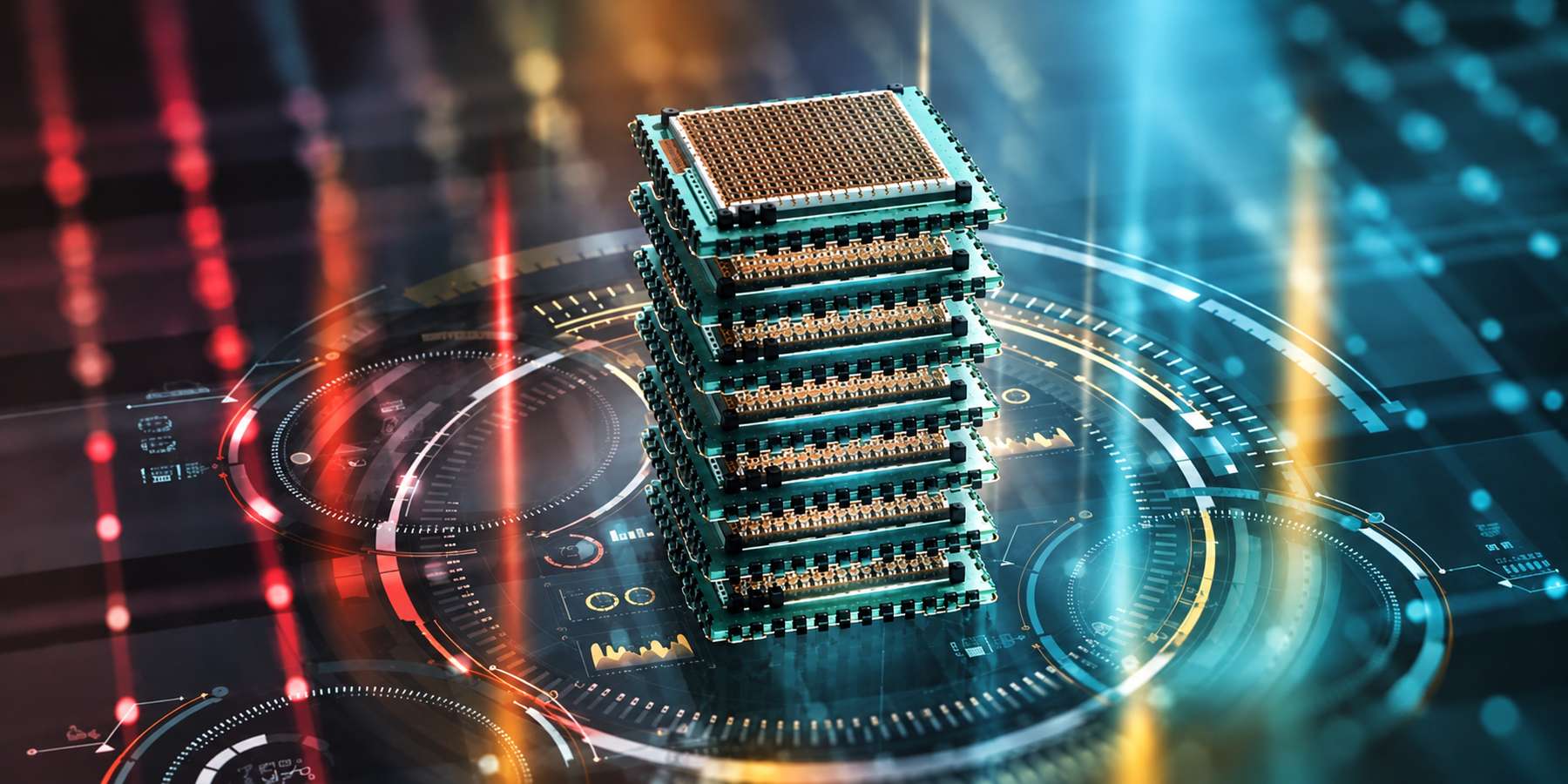 量子计算机的概念图