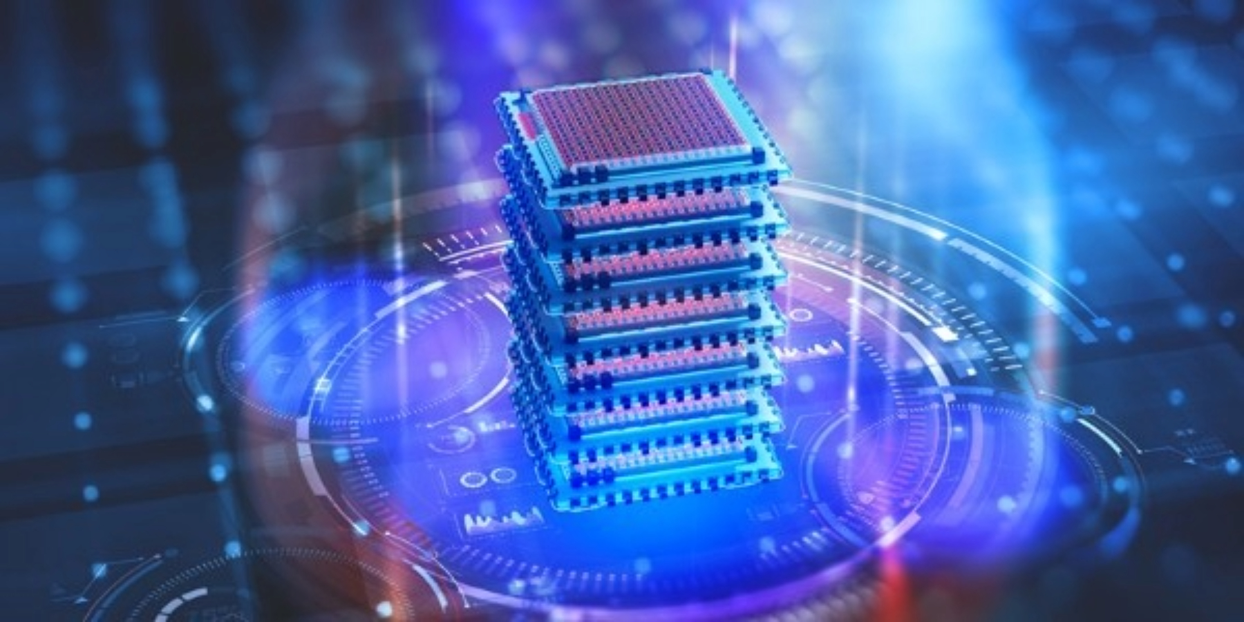量子计算机的概念图