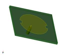 30 GHz Coax Patch Antenna