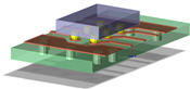 3D EM Design Showing Solder Bumps