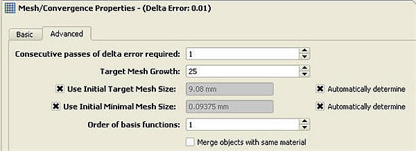 Setting Mesh Properties in EMPro