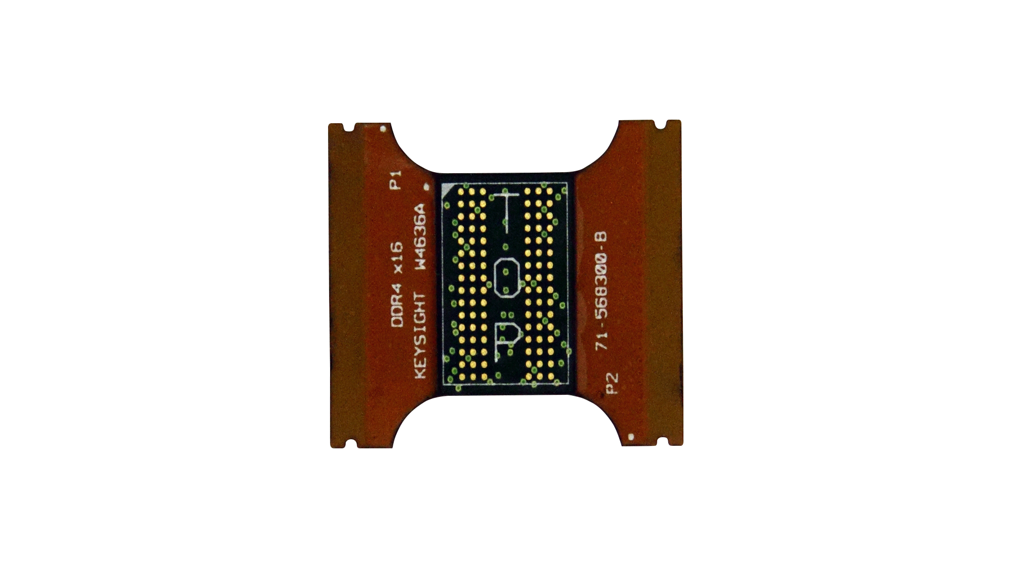用于逻辑分析仪的 DDR4 x16 2翼 小 KOV BGA 内插器