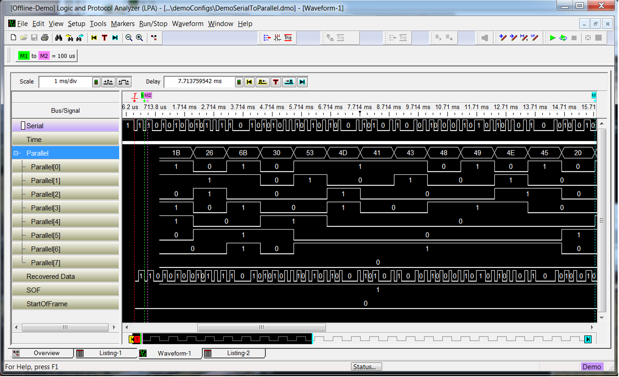 B4601C Serial to Parallel Analysis Package