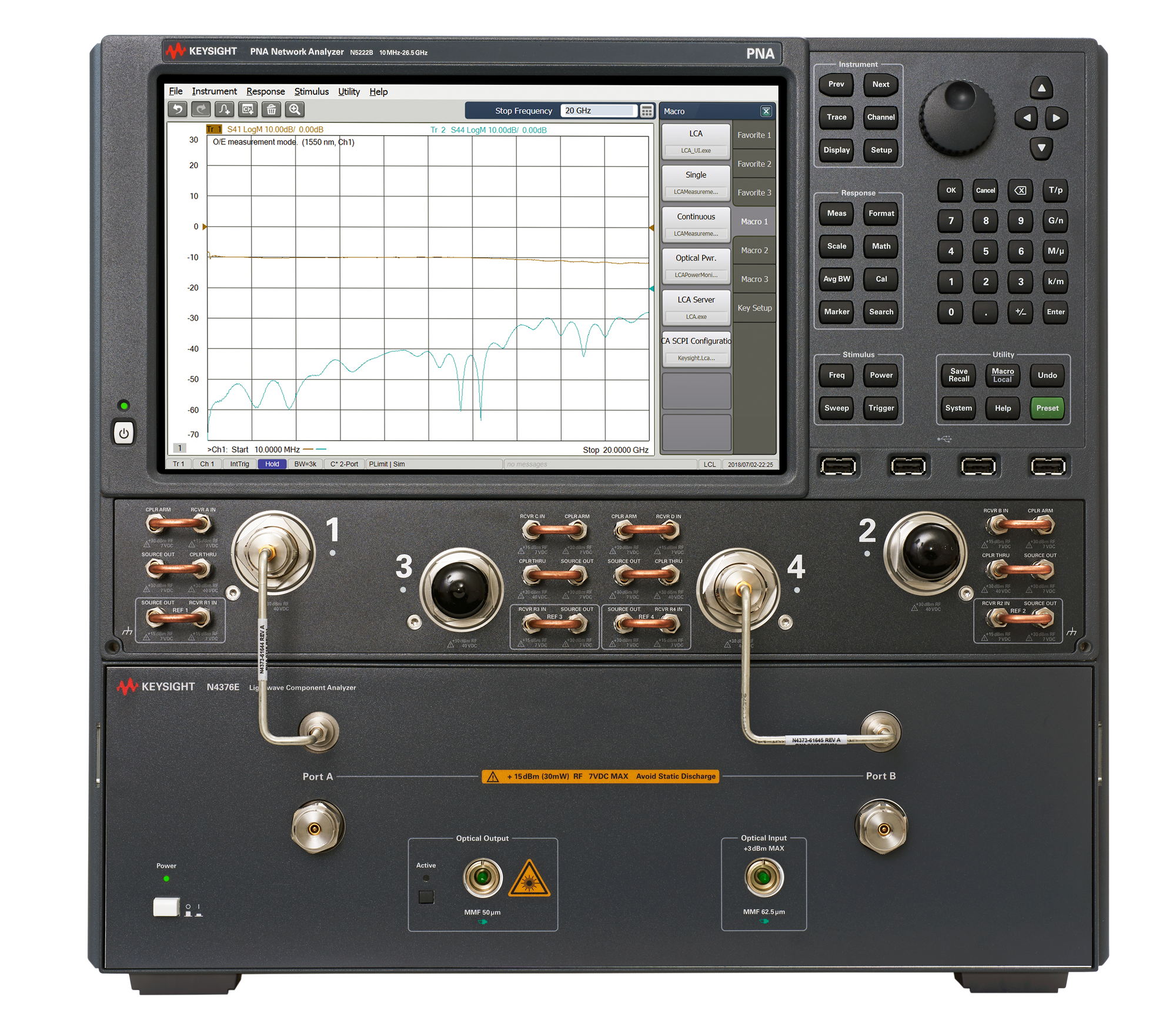 N4376E 多模 850 nm 光波元器件分析仪