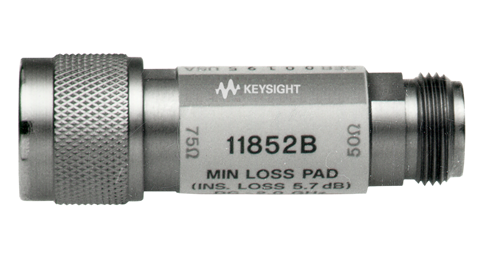 11852B Adapter, 50-Ohm Type-N (f) to 75-Ohm Type-N (m)