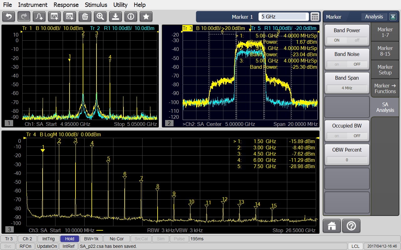S930907B spectrum analysis software