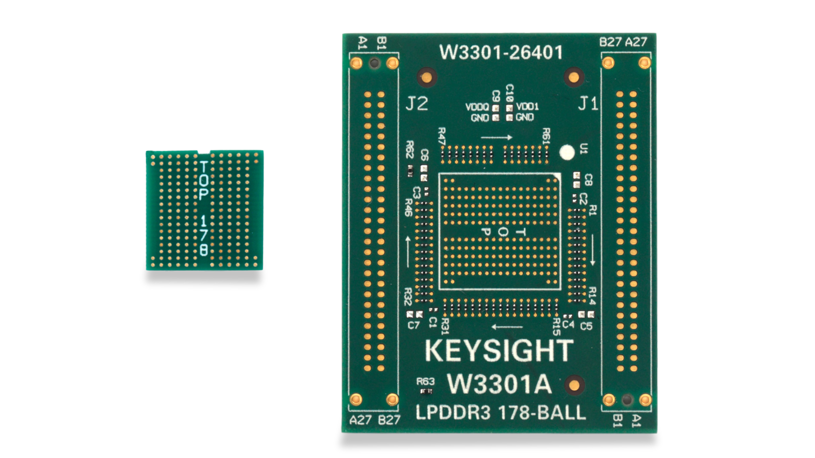 用于逻辑分析仪的 LPDDR3 178 球 BGA 内插器