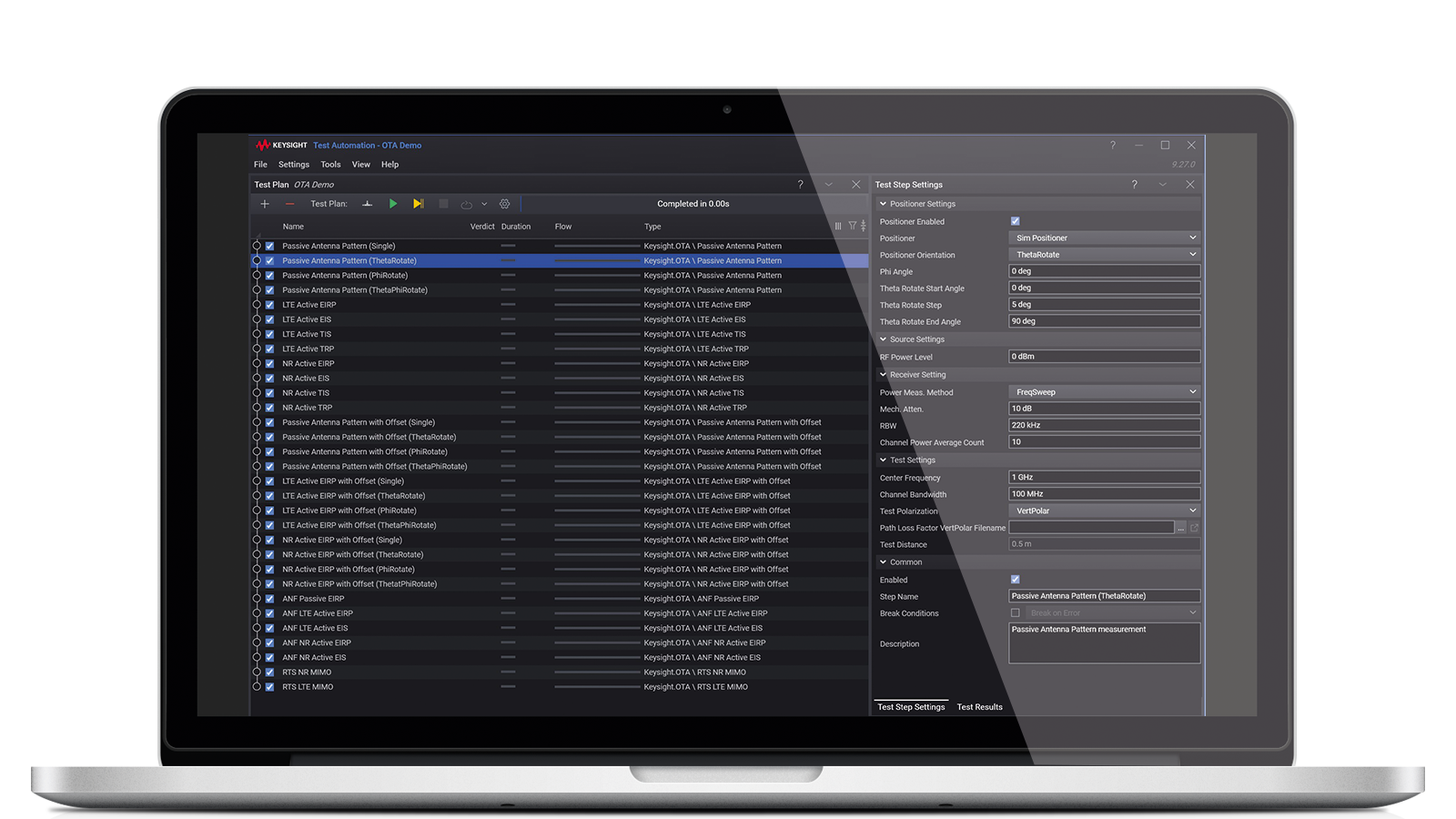 AT1000L Automotive OTA Sub-System Software Test Automation UI interface 