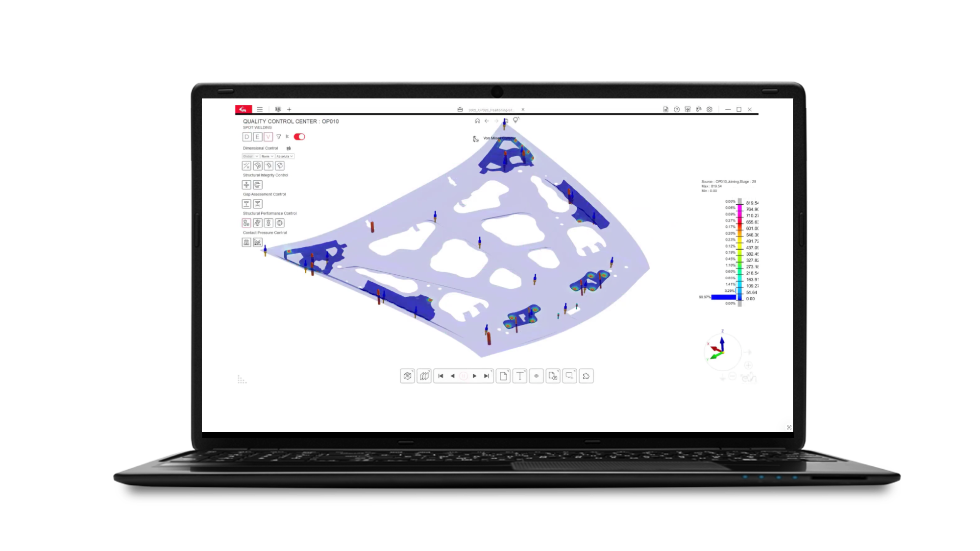 Assembly software on laptop