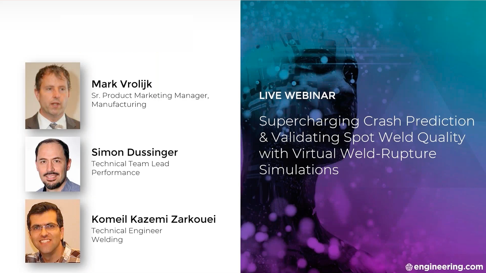 Welding (SYSWELD) Webinar