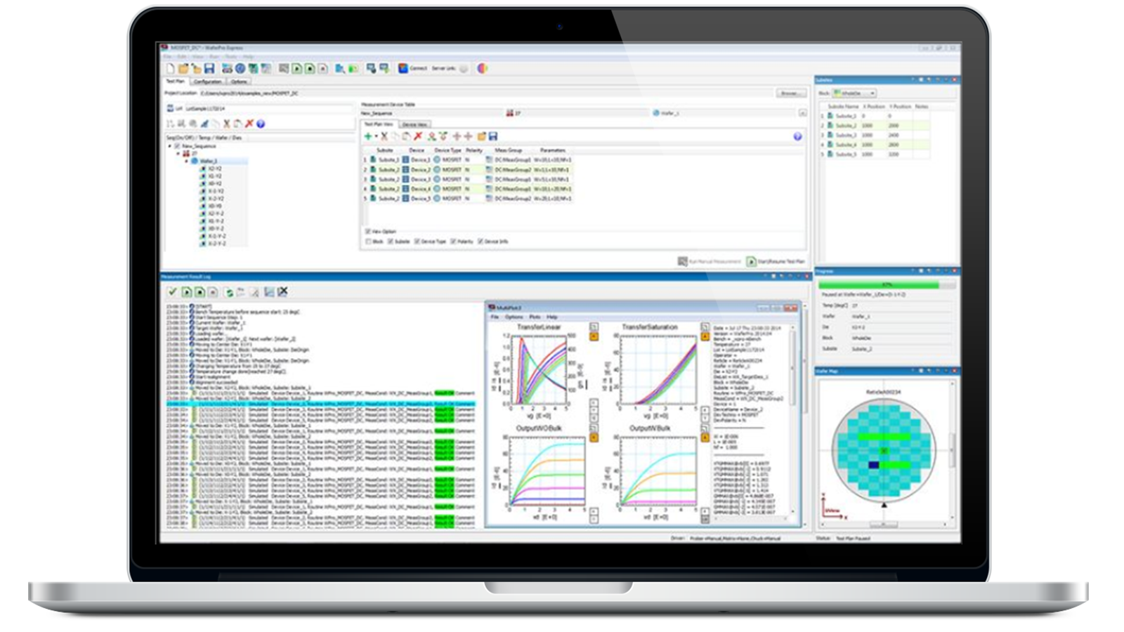 WaferPro Express on laptop