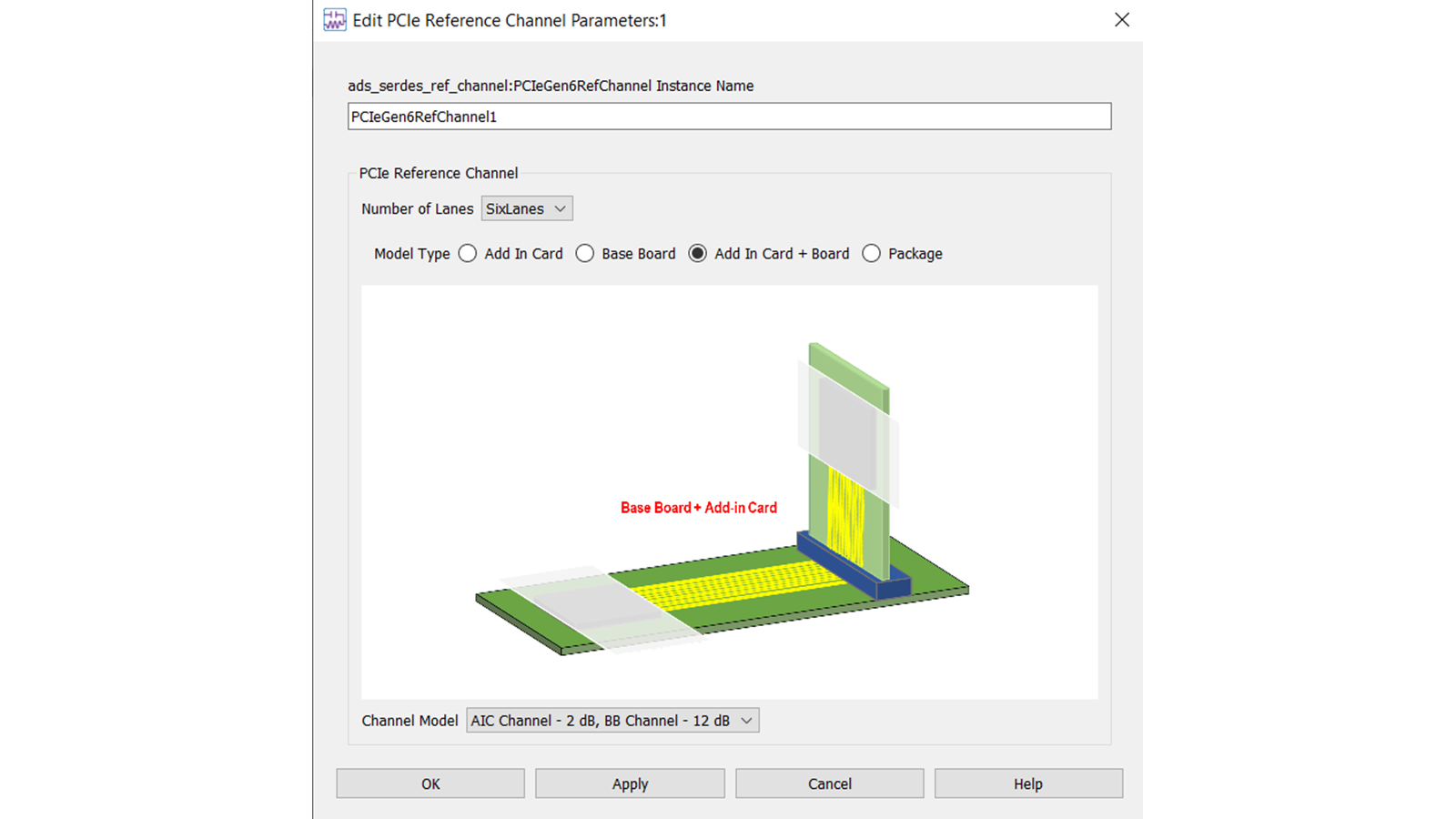 ADS HSD Serdes PCIe Reference Channel 
