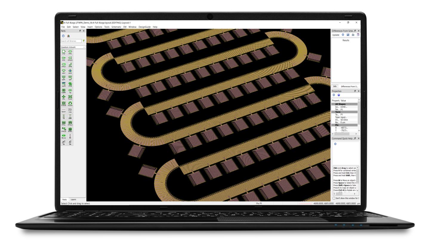 Quantum Layout on laptop