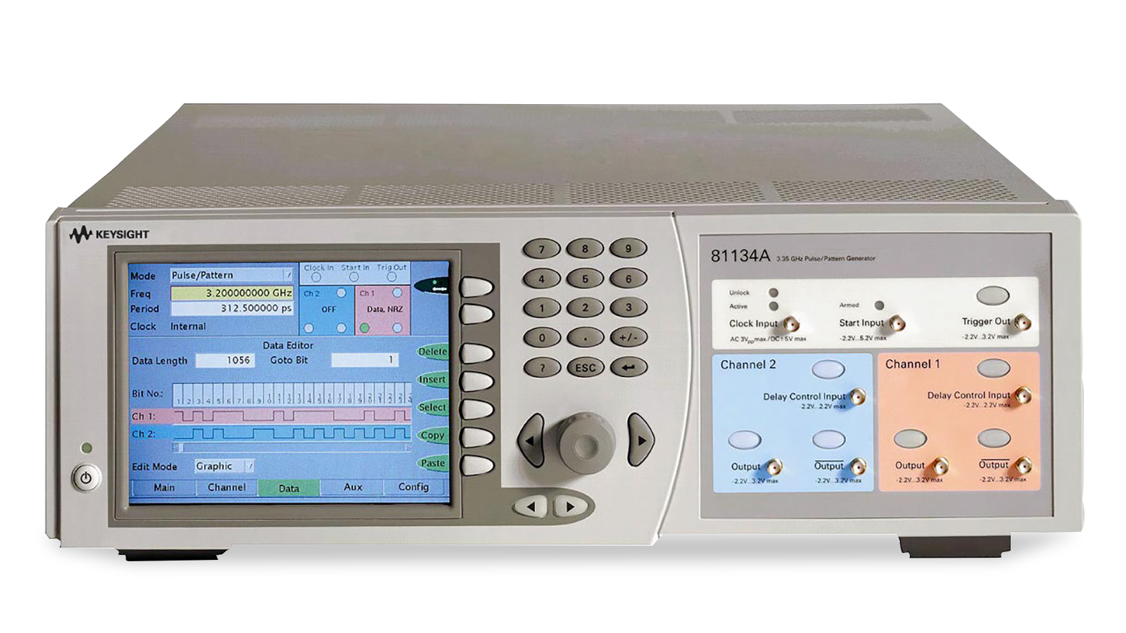 81133A 脉冲码型发生器前俯视图