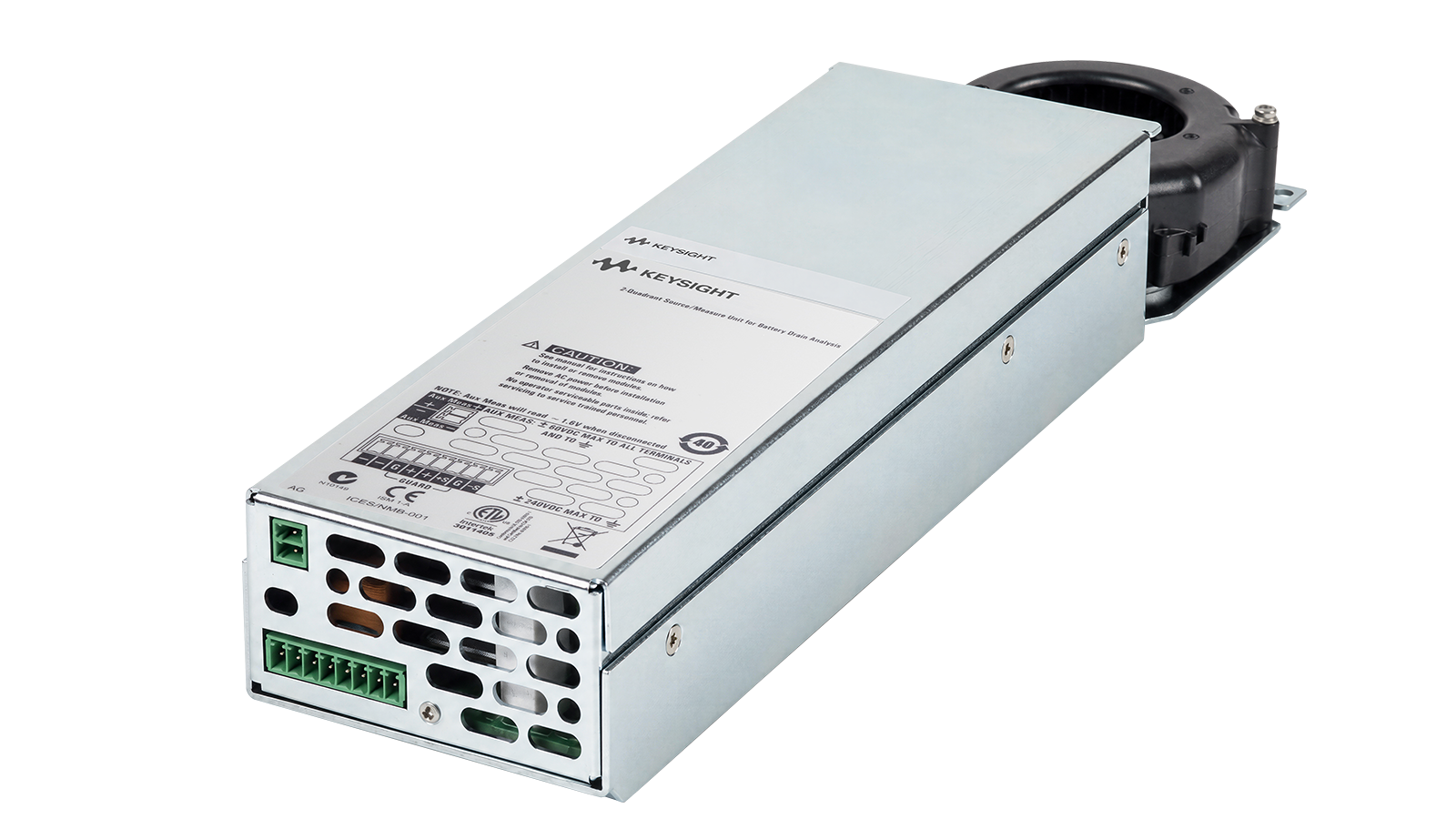 适用于功能测试的电源/测量单元，多量程、80 W、倍宽