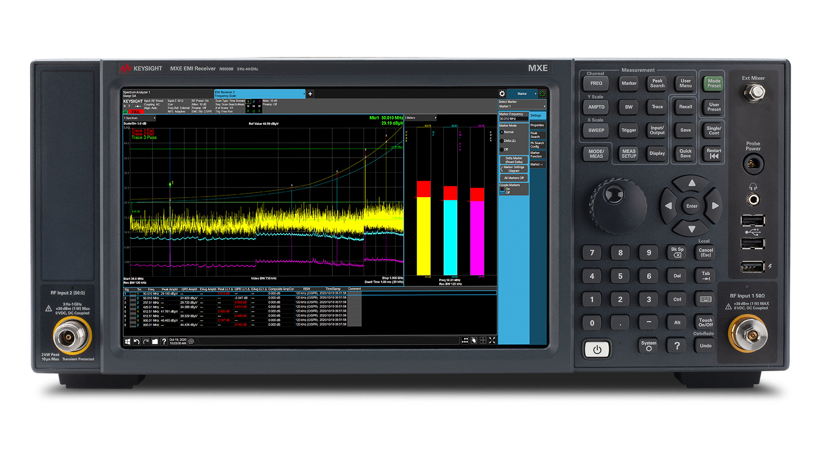 N9038B MXE EMI Test Receiver, 3 Hz to 44 GHz Keysight