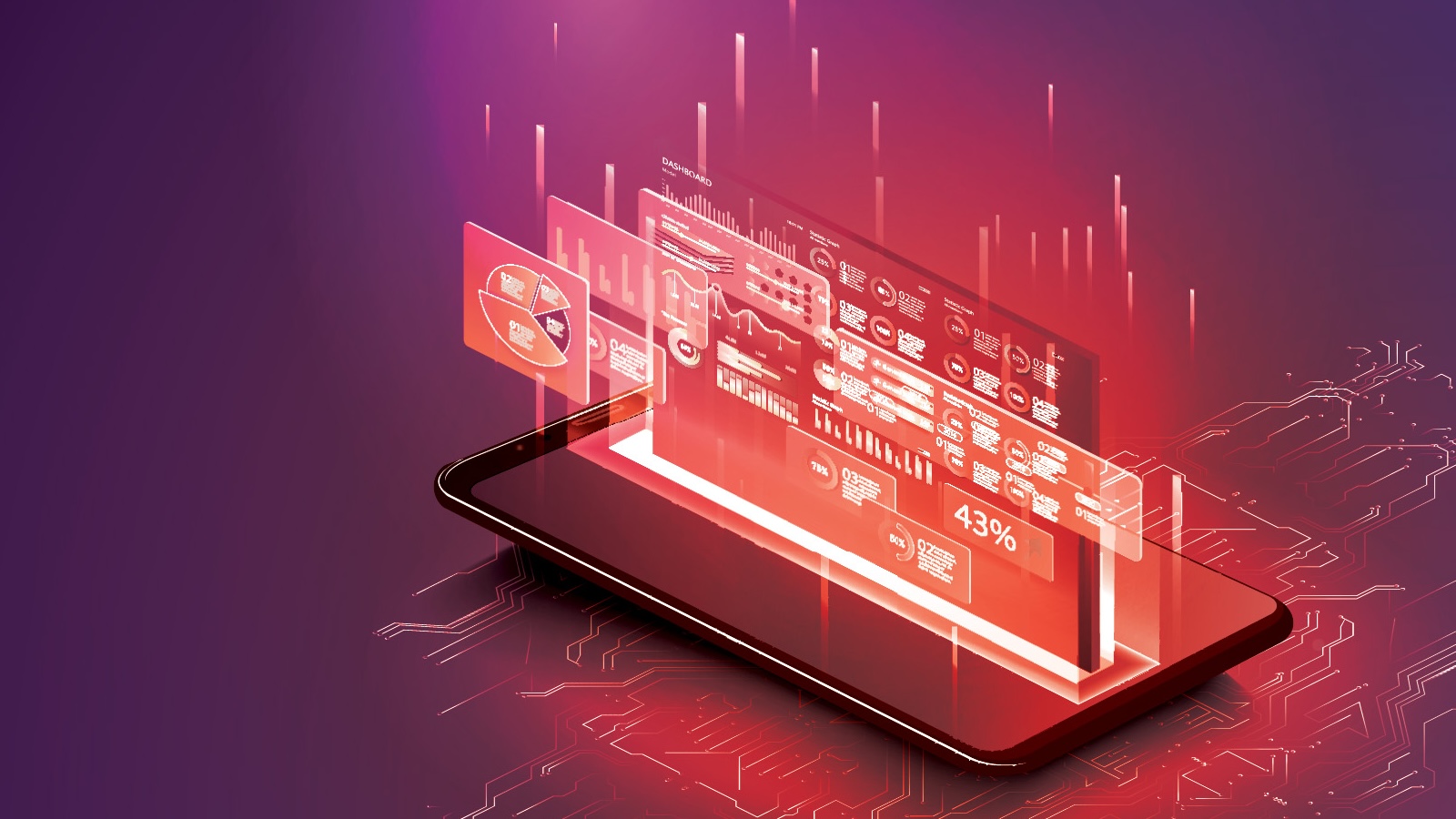Smart device with illustrative stats and software protection tools