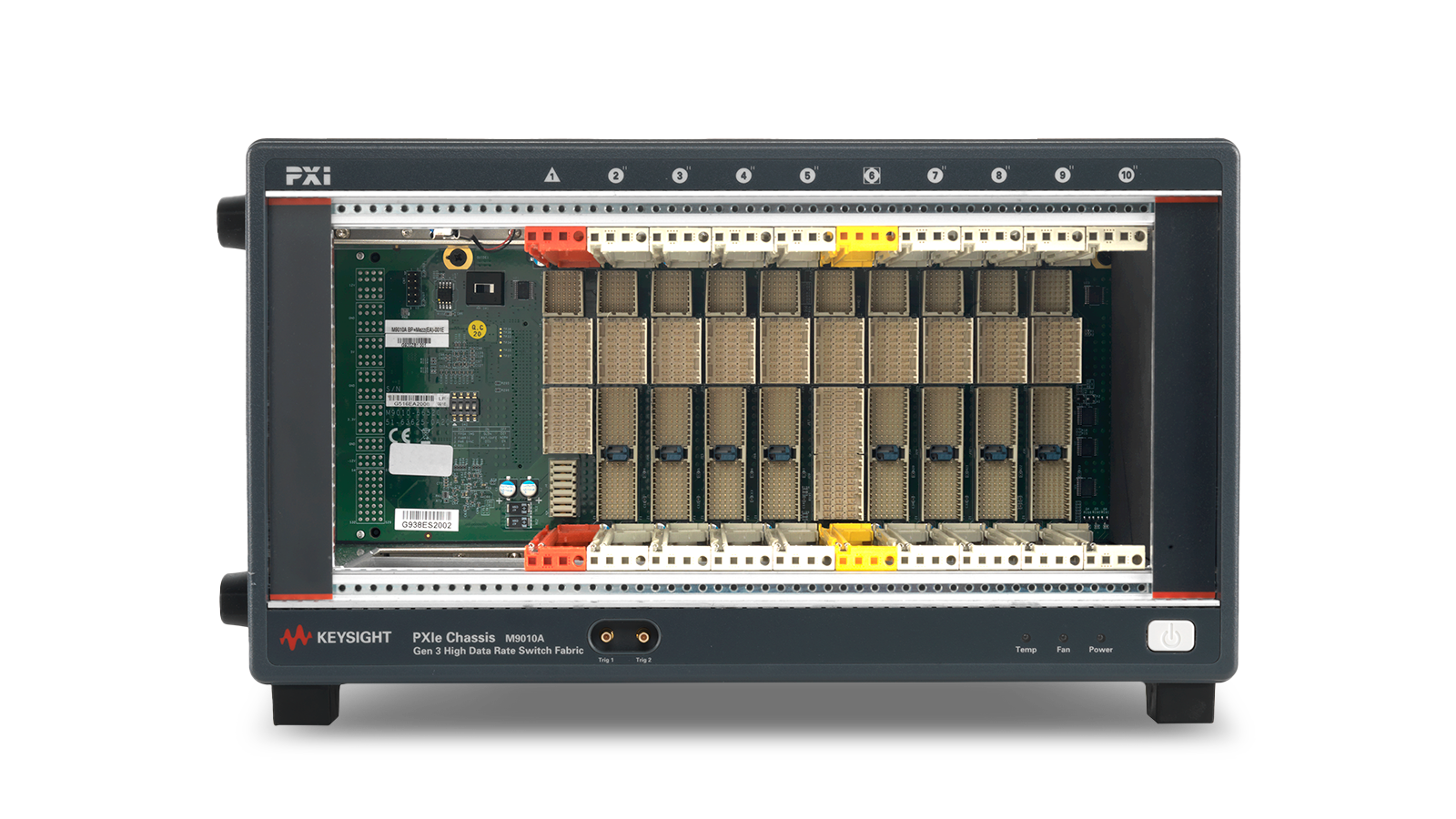 PXIe 机箱图片：10 插槽，3U，24 GB/s，Gen 3