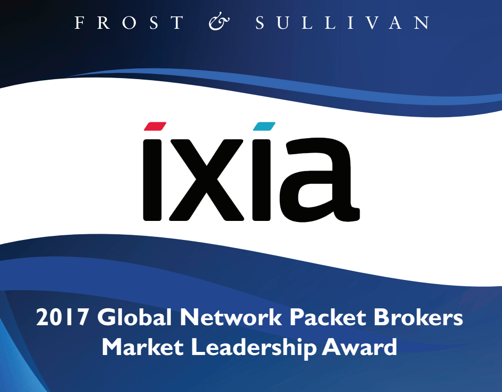 Frost & Sullivan 2017 年全球网络流量汇聚市场领导奖
