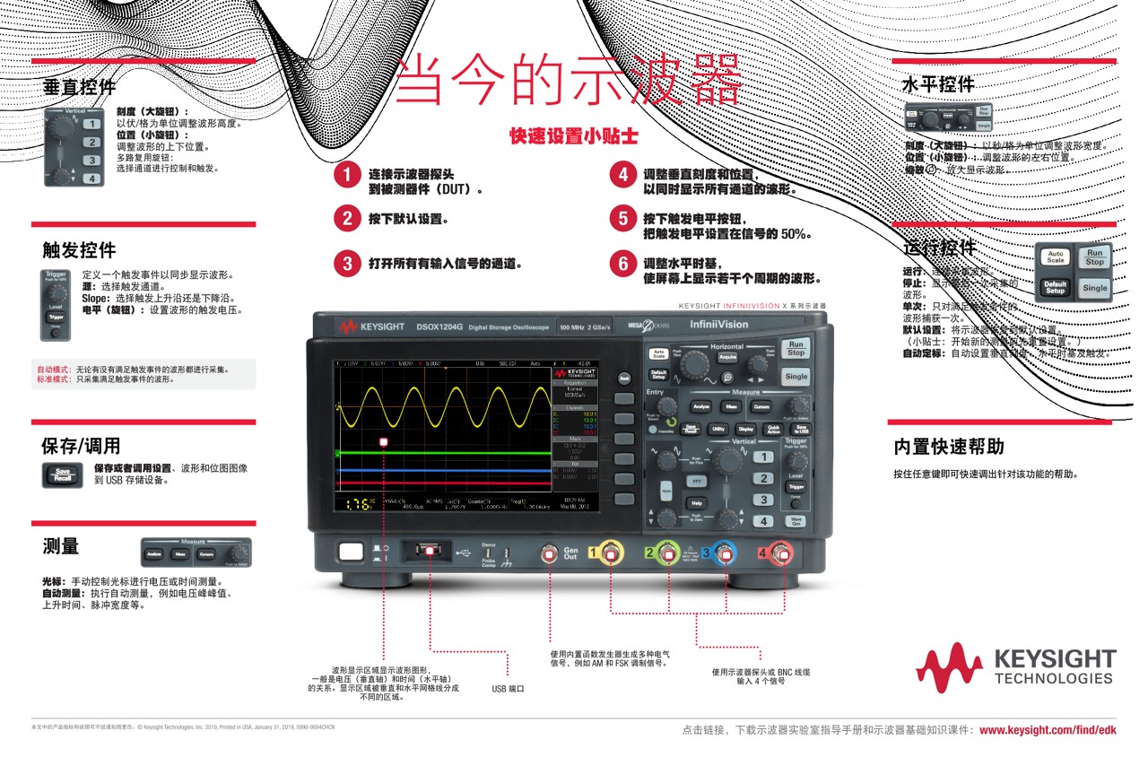 当今的示波器 - 快速设置小贴士