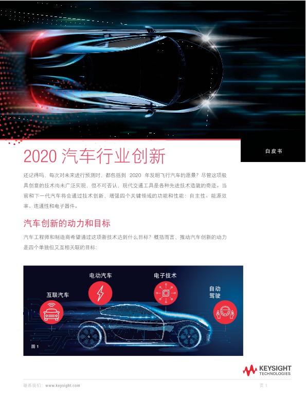 2020 汽车行业创新