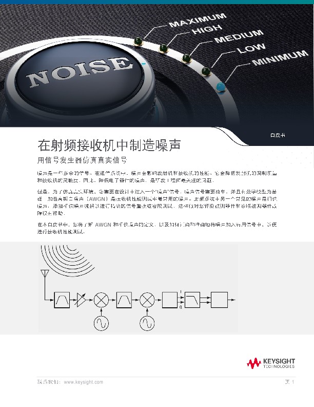 在射频接收机中制造噪声 - 用信号发生器仿真真实信号