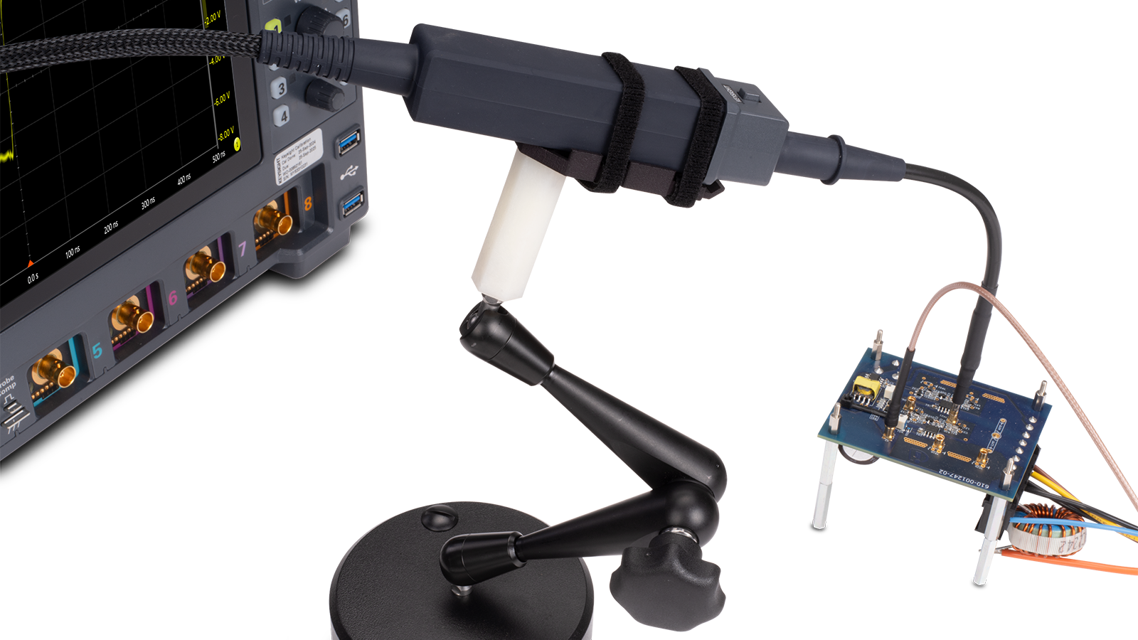 350 MHz Optically Isolated Probe with Holder