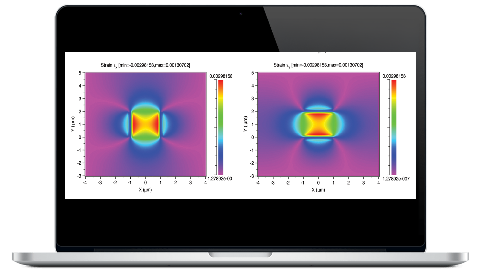 RSoft Multi-Physics Utility software open on laptop