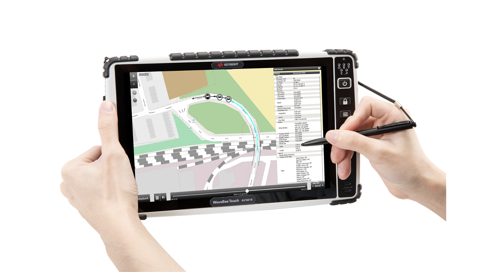 AV1021A WaveBee Touch – Mobile V2X Analysis and Validation System